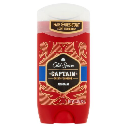 Old Spice Captain Scent of Bergamot Deodorant, 3.0 oz