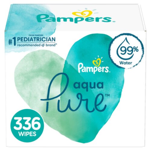 Pampers Aqua Pure Wipes, 336 count