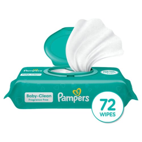 Pampers Fragrance Free Wipes, 72 count