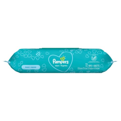 Pampers Baby-Clean Baby Fresh Wipes, 72 count