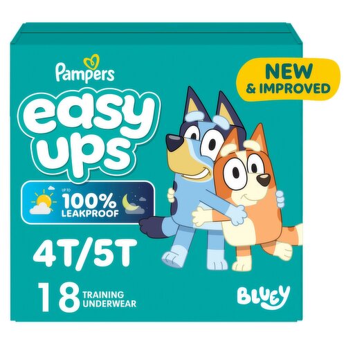 Pampers Easy Ups Training Pants Boys Size 4T/5T, 18 Count

