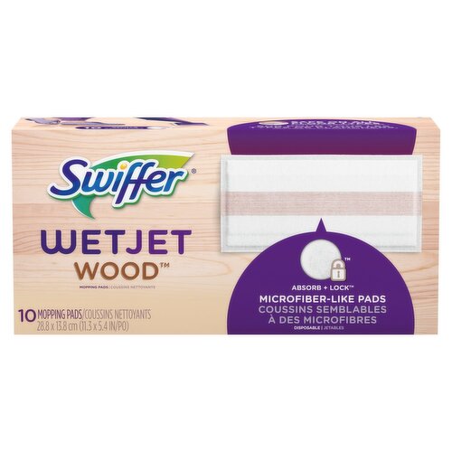 Swiffer WetJet Wood Mopping Pads, 10 count