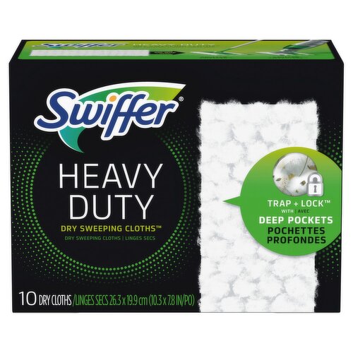 Swiffer Heavy Duty Dry Sweeping Cloths, 10 count