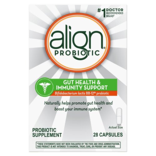 align Probiotic Gut Health & Immunity Support Probiotic Supplement, 28 count