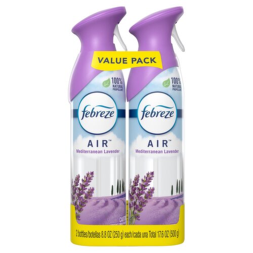 Febreze Air Mediterranean Lavender Air Freshener Value Pack, 8.8 oz, 2 count