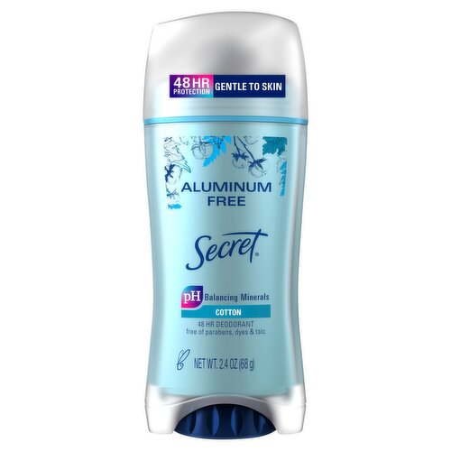 Secret Aluminum Free Cotton Deodorant, 2.4 oz