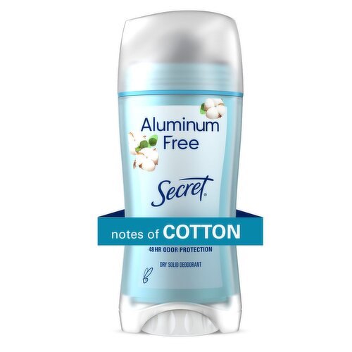 Secret Aluminum Free Deodorant for Women, Cotton, 2.4 oz