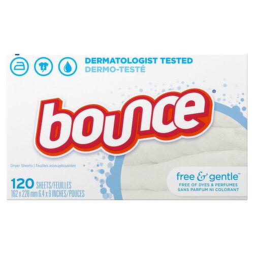 bounce Free & Gentle Dryer Sheets, 120 count