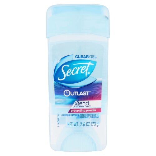 Secret Outlast Clear Gel Protecting Powder Antiperspirant/Deodorant, 2.6 oz