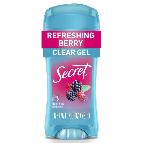 Secret Fresh Clear Gel Antiperspirant and Deodorant for Women, Berry, 2.6oz
