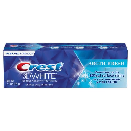 Crest 3D White Arctic Fresh Teeth Whitening Toothpaste, 2.7 oz