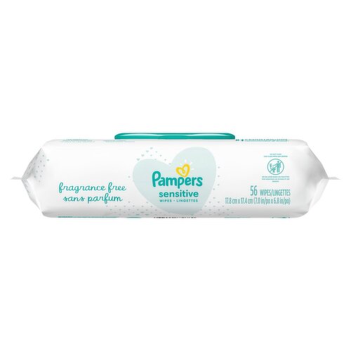 Pampers Sensitive Wipes, 56 count