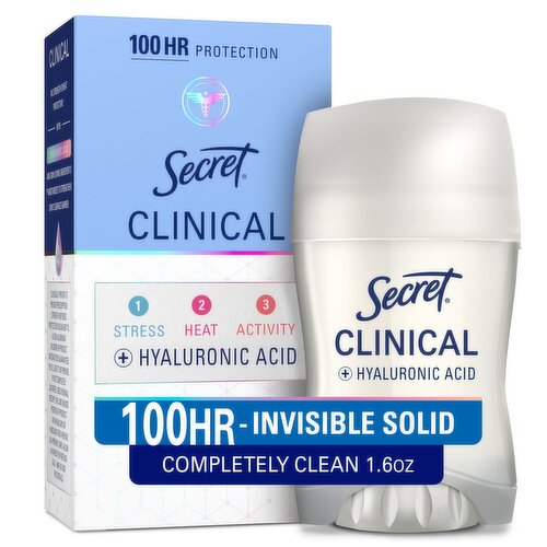 Secret Clinical Antiperspirant Deodorant for Women, 100HR Sweat & Odor Protection, 1.6 oz