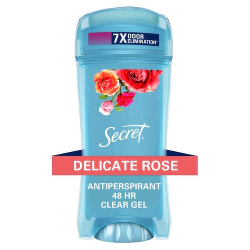 Secret Delicate Rose 48 Hr Clear Gel Antiperspirant Deodorant, 2.6 oz