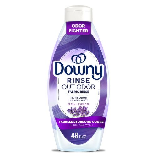 Downy Rinse Laundry Odor Remover, Fresh Lavender Scent, 48 FL OZ, Fabric Softener and Laundry Odor 