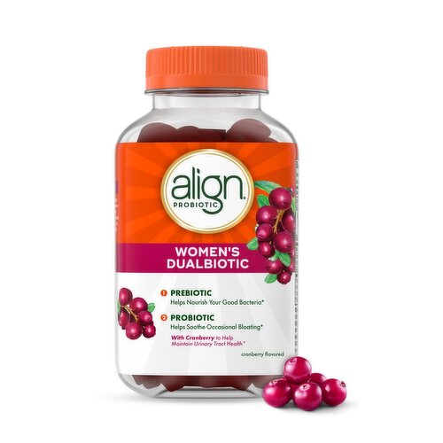 Align Probiotic, Women's Dualbiotic, Womens Probiotic Gummies, Prebiotics and Probiotics for Women,