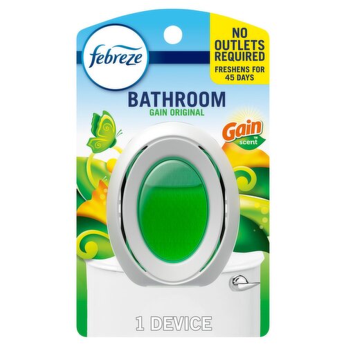Febreze Bathroom Gain Original Scent Air Freshener, 0.25 fl oz