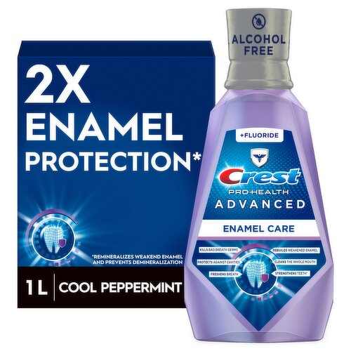 Crest Pro Health Advanced Enamel Care Anticavity Fluoride Mouthwash, 33.8 fl oz