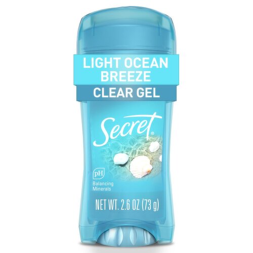 Secret Fresh Clear Gel Antiperspirant and Deodorant for Women, Oceanside, 2.6 oz
