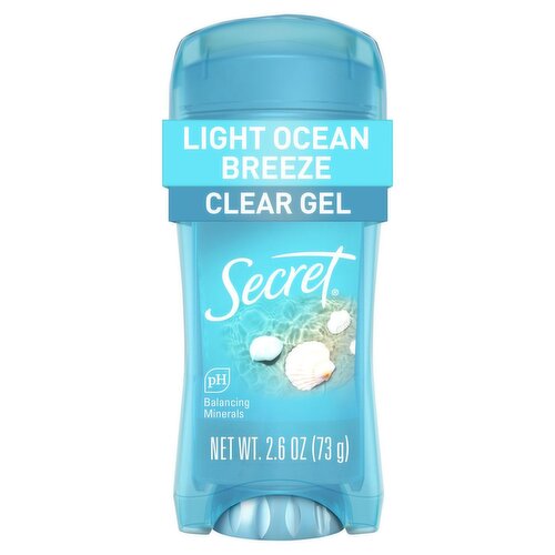 Secret Clear Gel Light Ocean Breeze Antiperspirant/Deodorant, 2.6 oz