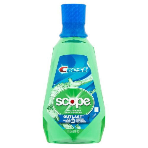 Crest Scope Outlast Mouthwash, 33.8 fl oz