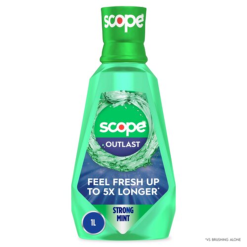 Scope Mouthwash, Long Lasting Freshness, Kills Millions of Bad Breath Germs, Strong Mint, 33.8 fo
