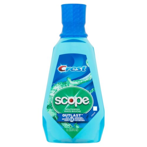 Crest Scope Outlast Mouthwash, 33.8 fl oz