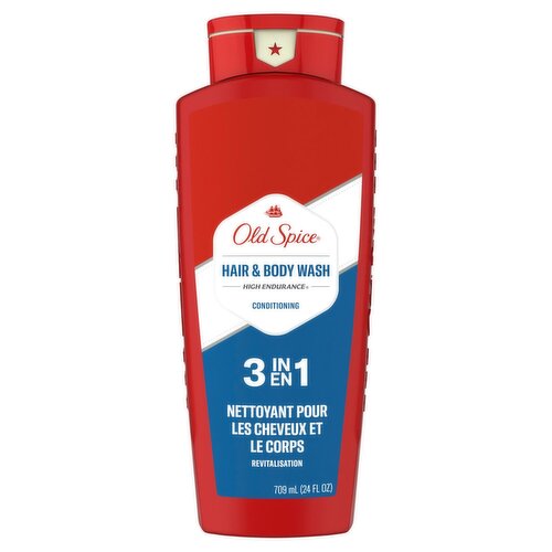 Old Spice High Endurance 3 in 1 Conditioning Hair & Body Wash, 24 fl oz