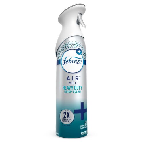 Febreze Air Freshener Spray, Odor-Fighting Room Spray, Heavy Duty Crisp Clean Scent, 8.8oz, 1 Count
