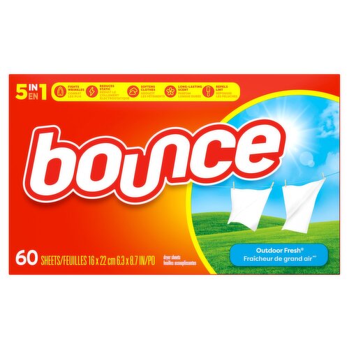 bounce Outdoor Fresh Dryer Sheets, 60 count