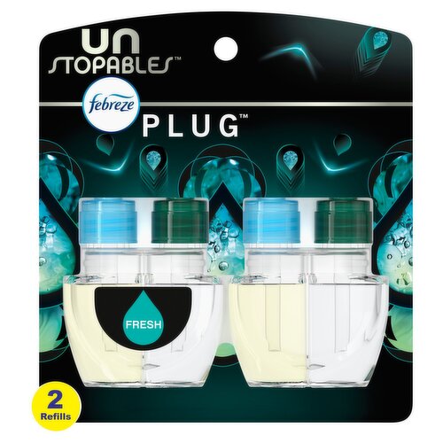 Febreze Plug Unstopables Scented Oil Refill, 0.87 fl oz, 2 count