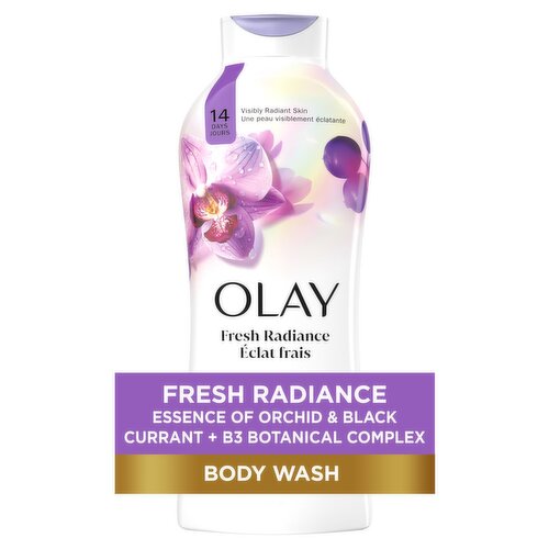 Olay Fresh Outlast Body Wash, Orchid & Black Currant, 22 fl oz