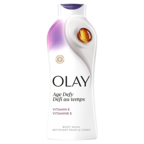 Olay Ultra Moisture Age Defy Body Wash with Vitamin E, Vitamin B3 and Hyaluronic Blend, 22OZ/650ML