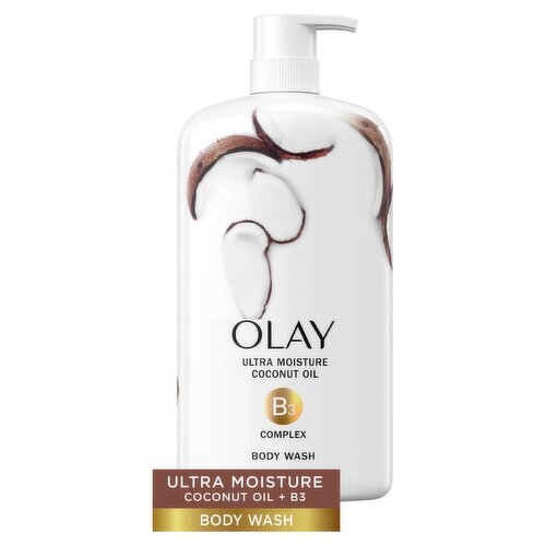 Olay Ultra Moisture Coconut Oil Body Wash, 30 fl oz