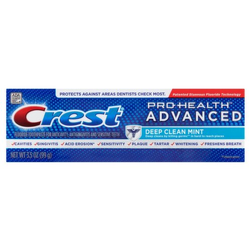 Crest Pro-Health Advanced Deep Clean Mint Toothpaste, 3.5 oz