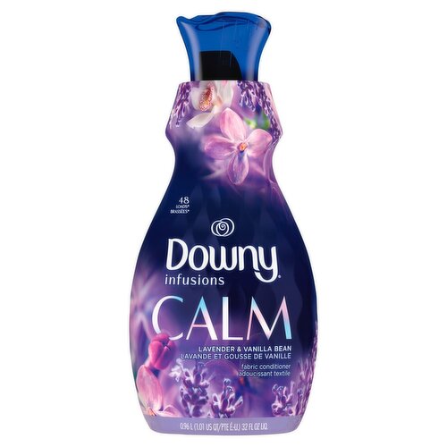 Downy Infusions Calm Lavender & Vanilla Bean Fabric Conditioner, 32 fl oz liq