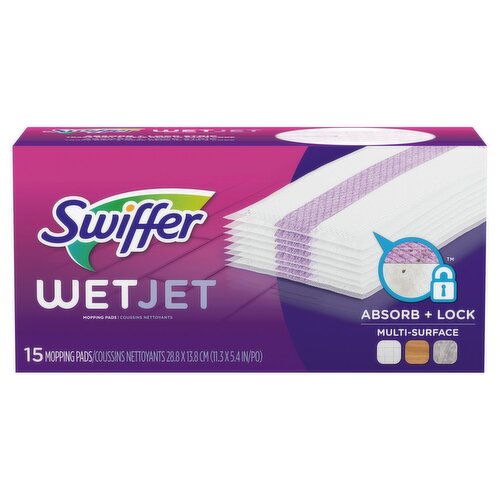 Swiffer WetJet Multi-Surface Mopping Pads, 15 count