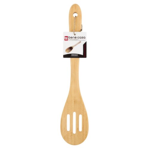 Bene Casa 12" Bamboo Slotted Spoon