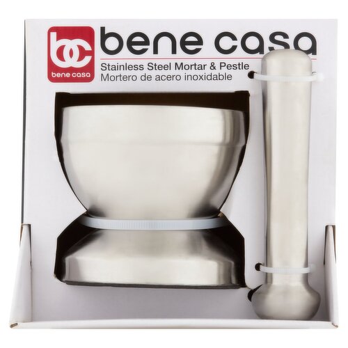 Bene Casa Stainless Steel Mortar & Pestle