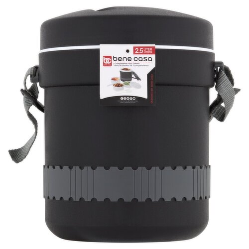 Bene Casa 2.5 Liter 3 Compartment Food Thermo