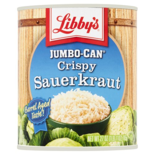 Libby's Jumbo-Can Crispy Sauerkraut, 27 oz