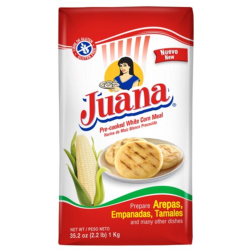 Juana Pre-Cooked White Corn Meal, 35.2 oz