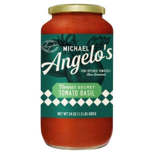 Michael Angelo's Nonna's Secret Tomato Basil Sauce, 24 oz