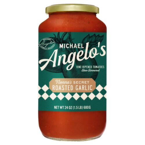 Michael Angelo's Nonna's Secret Roasted Garlic Sauce, 24 oz