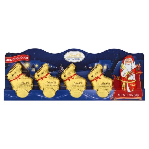 Lindt Santa Sleigh Milk Chocolate, 1.7 oz