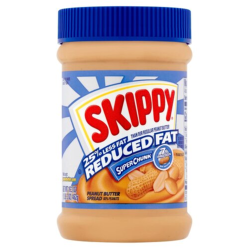 Skippy Super Chunk Reduced Fat Peanut Butter Spread, 16.3 oz