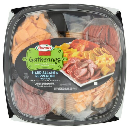 Hormel Gatherings Hard Salami & Pepperoni Party Tray, 28 oz