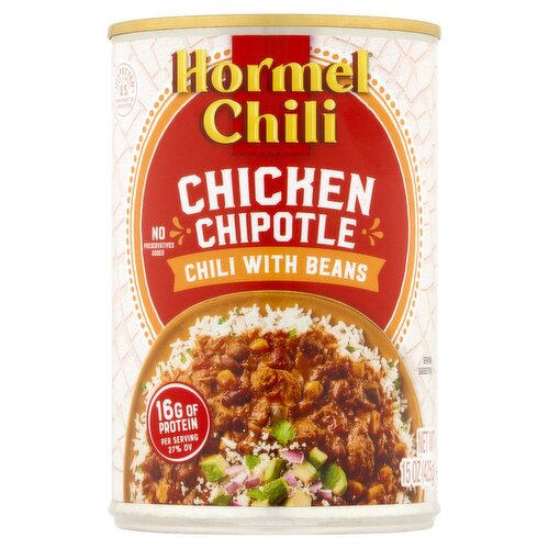 Hormel Chili Chicken Chipotle Chili with Beans, 15 oz