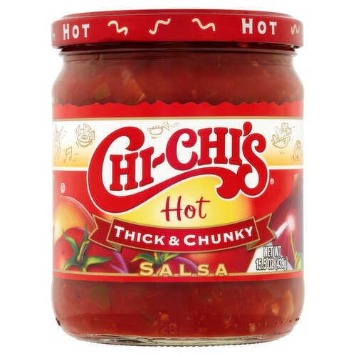 Chi-Chi's Hot Thick & Chunky Salsa, 15.5 oz