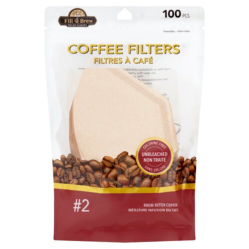 Fill 'n Brew #2 Coffee Filters, 100 count